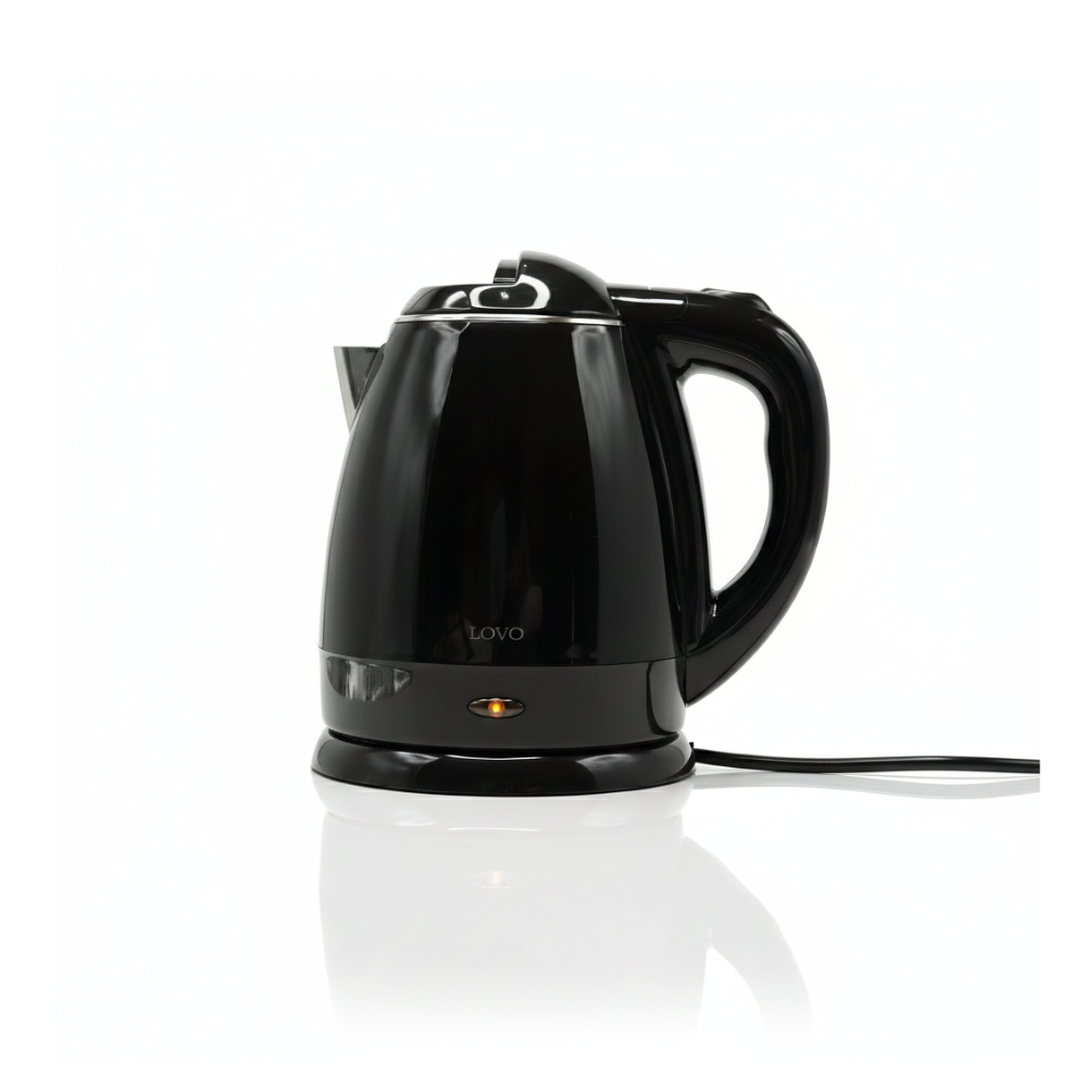 LOVOUK Black Electric Kettle | 1.2L |1600W Stainless Steel Kettle