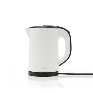 LOVOUK Black & White Cool-Touch Electric Kettle | 0.8L 1200W Stainless Steel Kettle