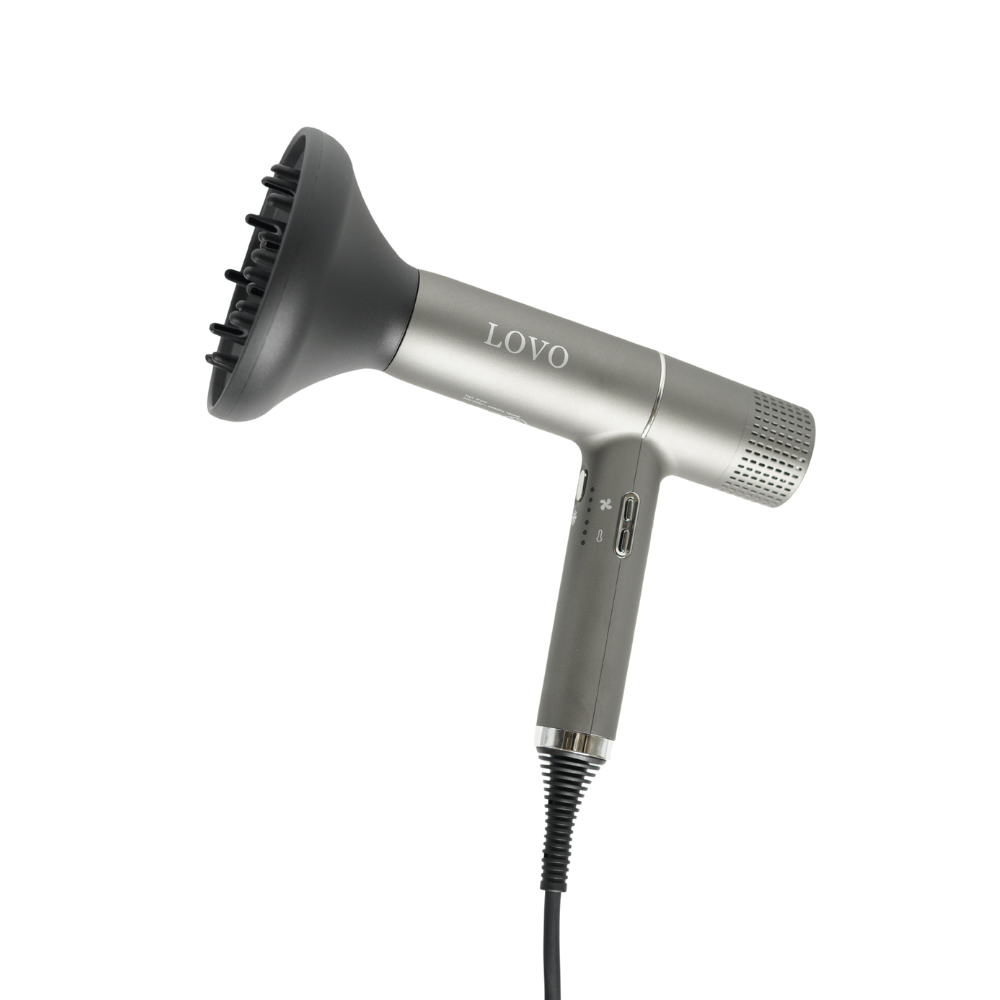 LovoUK 1600W Silver Grey Compact Hair Dryer for Hotels - Image 3