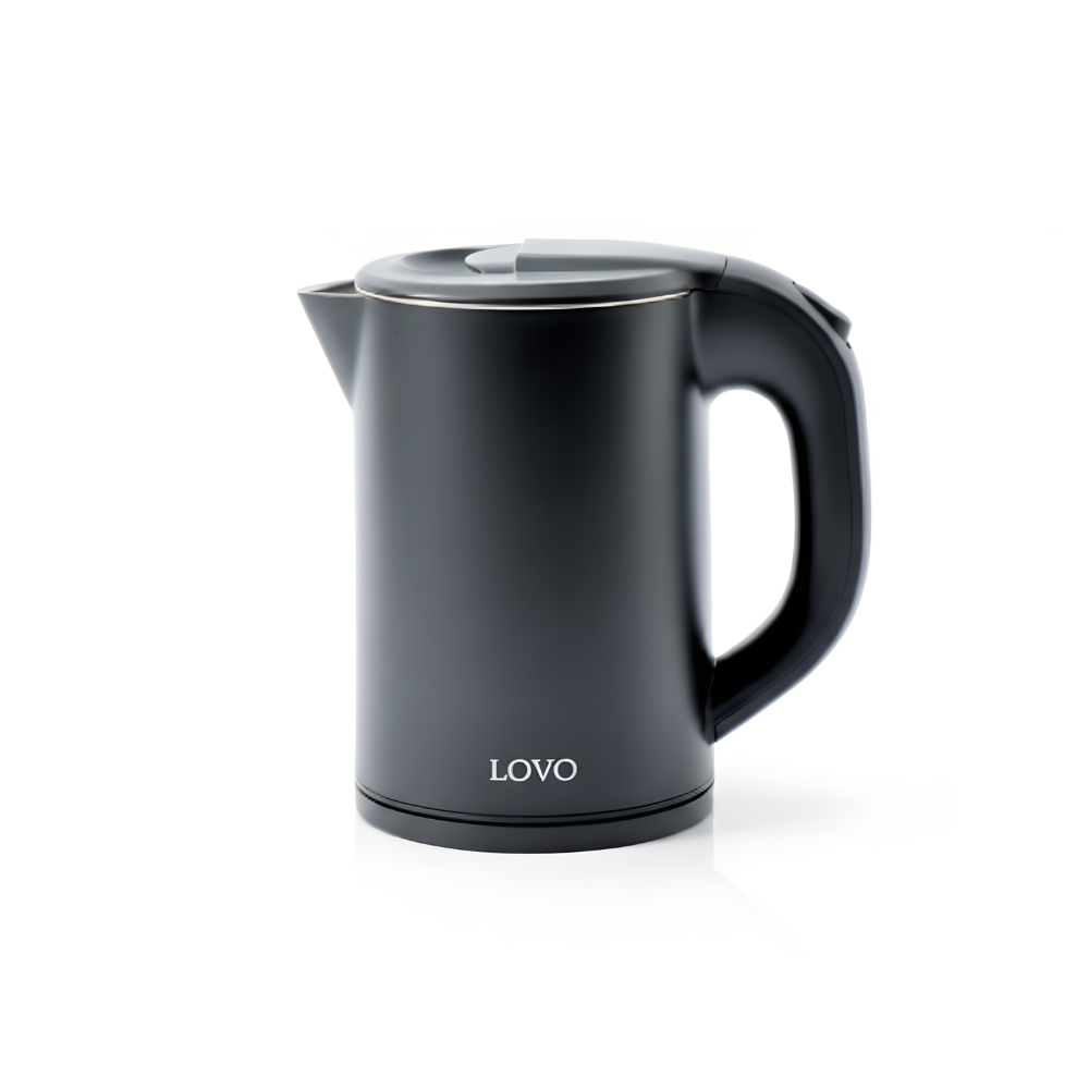 LOVOUK Matte Black Electric Kettle | 0.8L 1200W Stainless Steel Kettle