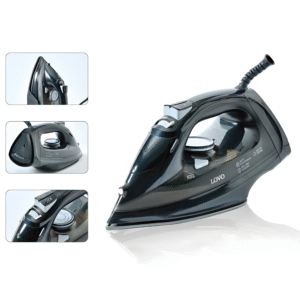 LovoUK LV-HS-05-BLK 1800W Steam Iron – Ceramic Soleplate, Auto Shut-Off
