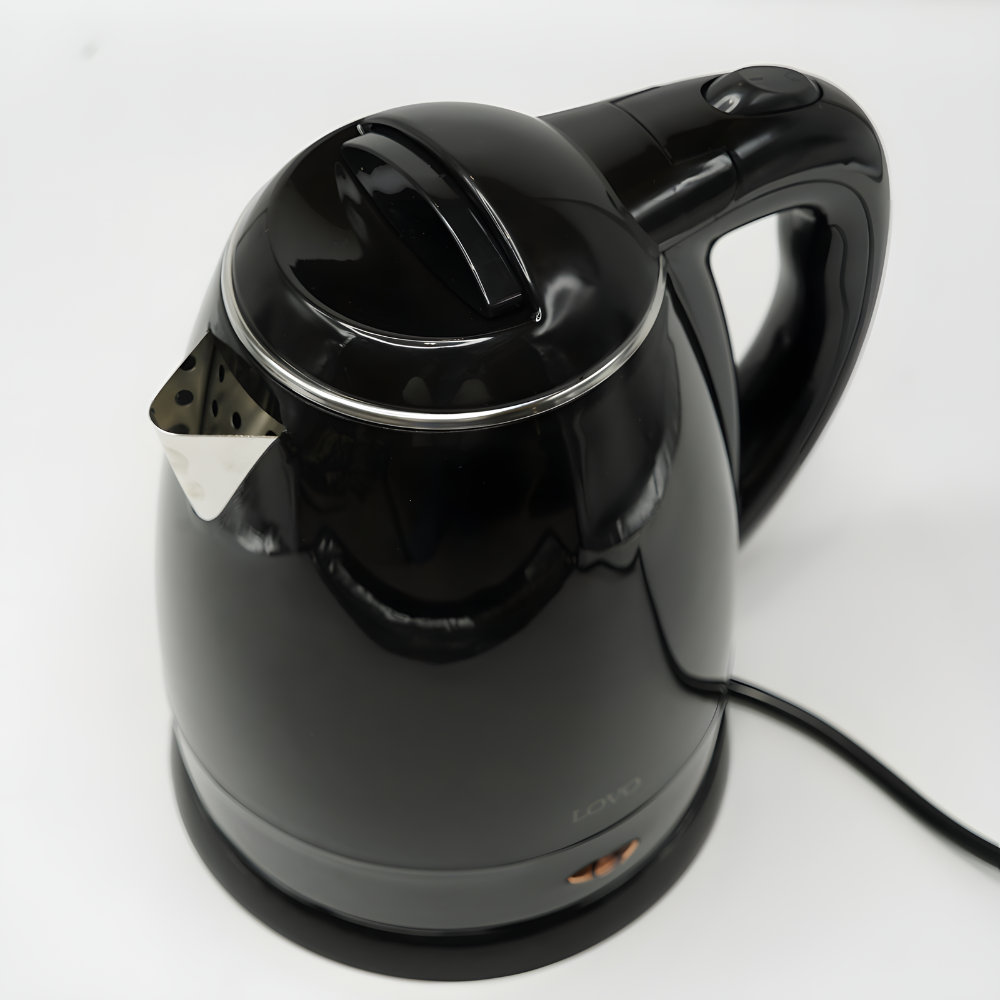 LOVOUK Black Electric Kettle | 1.2L |1600W Stainless Steel Kettle - Image 3
