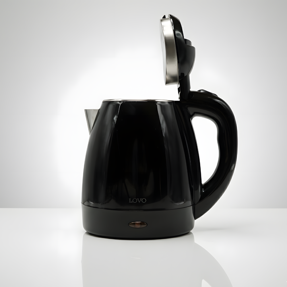 LOVOUK Black Electric Kettle | 1.2L |1600W Stainless Steel Kettle - Image 2