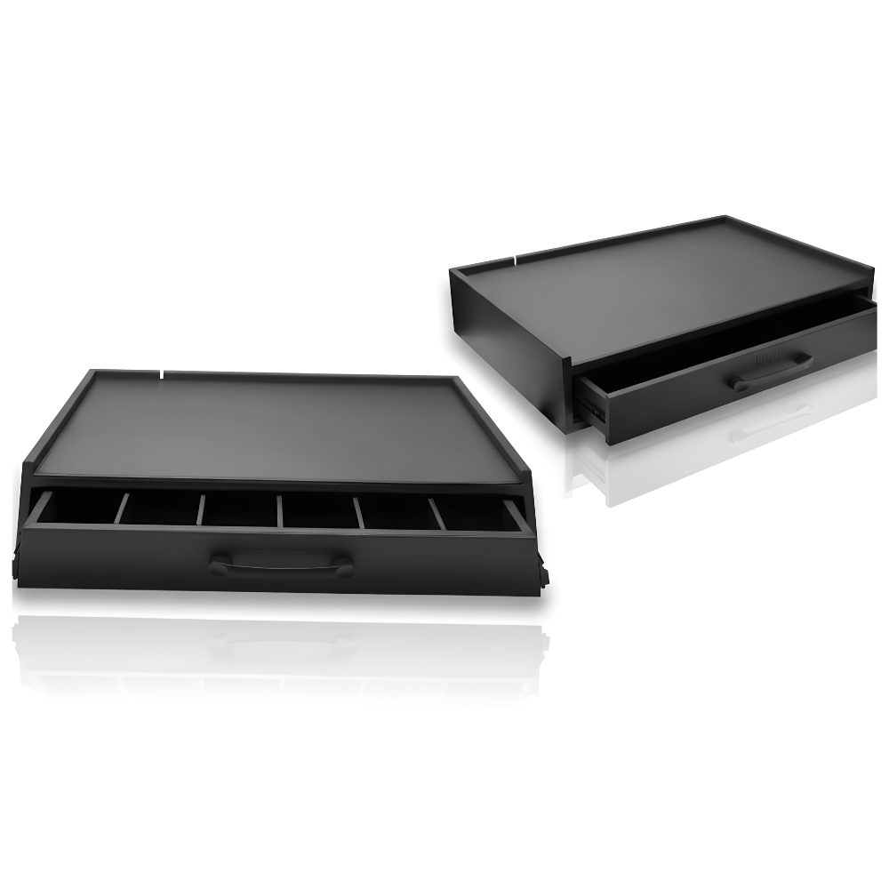 Premium PU Leather Amenity Tray with Drawer | Luxury & Elegant Storage for Tea & Coffee Sets