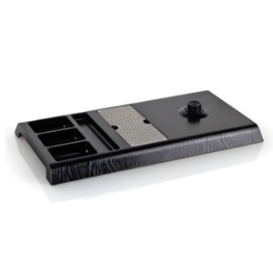 G-Type Kettle Tray | Wide Black Hospitality Tray for Kettle, Cups & Beverage Essentials
