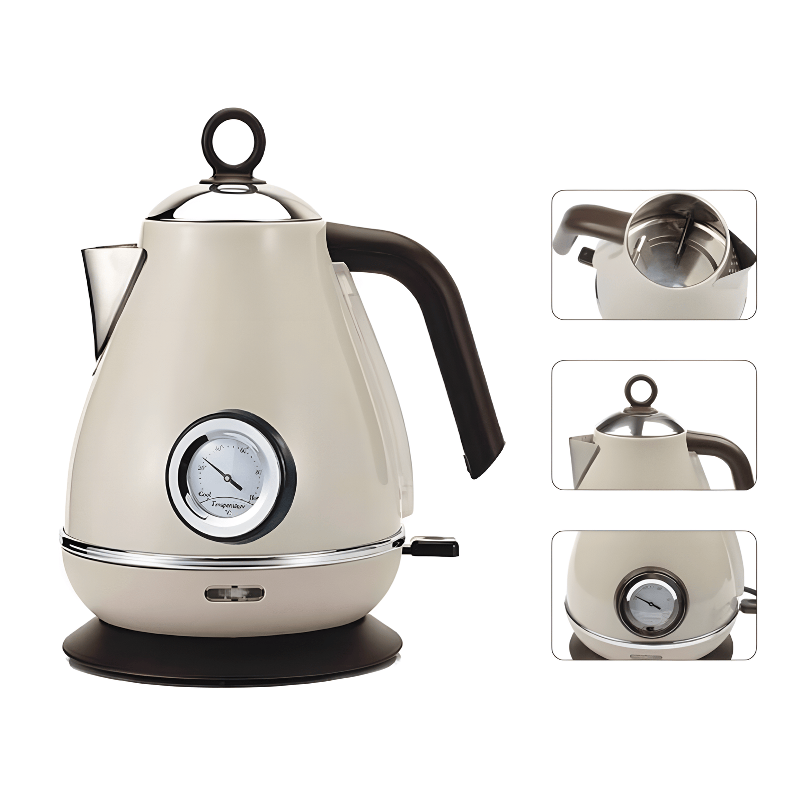 LOVOUK Electric Kettle | 2200W | Ivory color | 1.7L Stainless Steel Kettle - Image 2