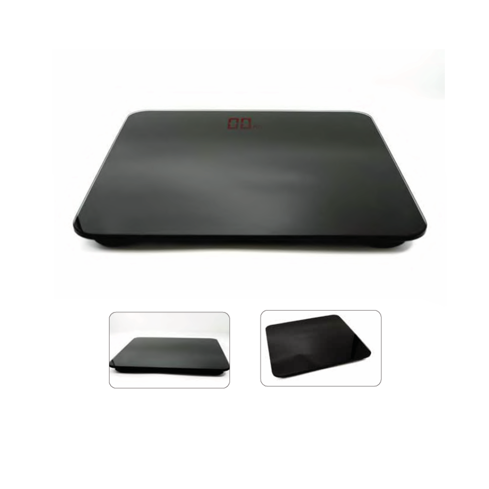 LovoUK Digital Bathroom Scale |Full Glass Platform, LED Display, 180kg Capacity, Auto On/Off