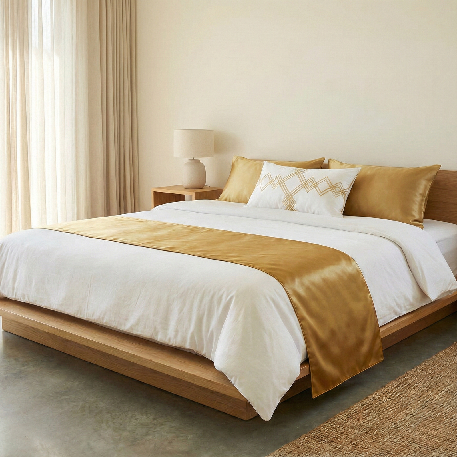 Bed Runner – Gold (250x50cm)