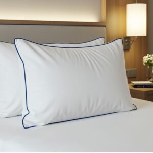 Pillow – 50x80 cm (Ball Fiber, 1500g, Blue Piping)